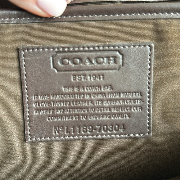 Coach vintage genuine leather briefcase # 70304 Transatlantic Flap Business - Picture 12 of 15